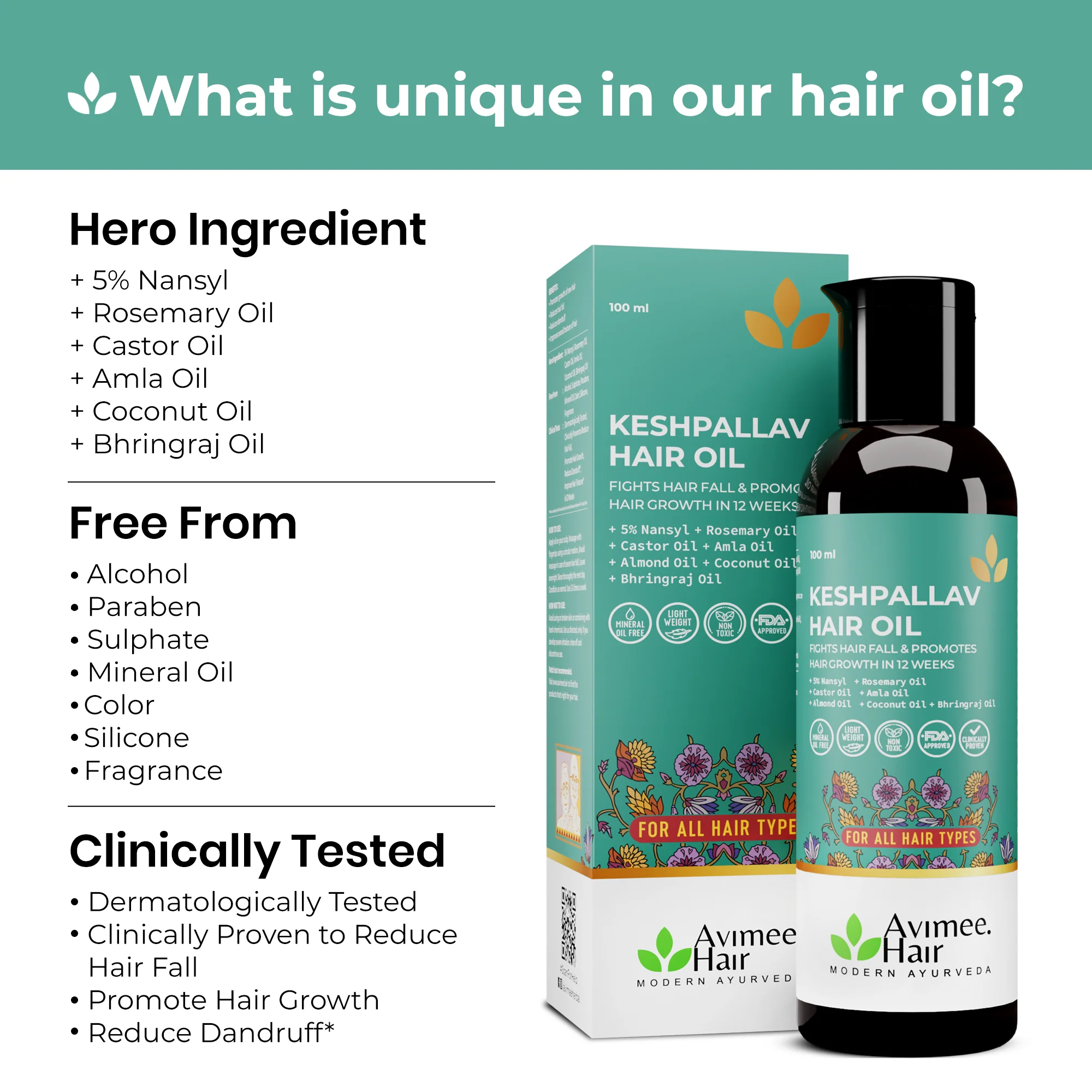 Keshpallav Hair Oil + Shakuntala Daily Use Shampoo Super Saver Combo - Image 4